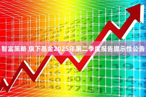 智富策略 旗下基金2025年第二季度报告提示性公告