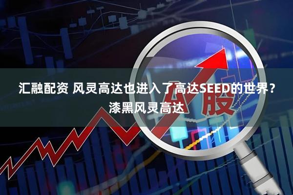 汇融配资 风灵高达也进入了高达SEED的世界？漆黑风灵高达